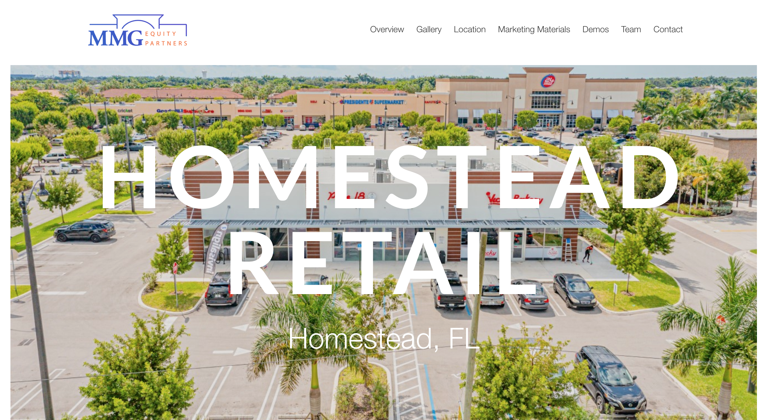 Homestead Florida Retail Real Estate - Best Real Estate Website Designs