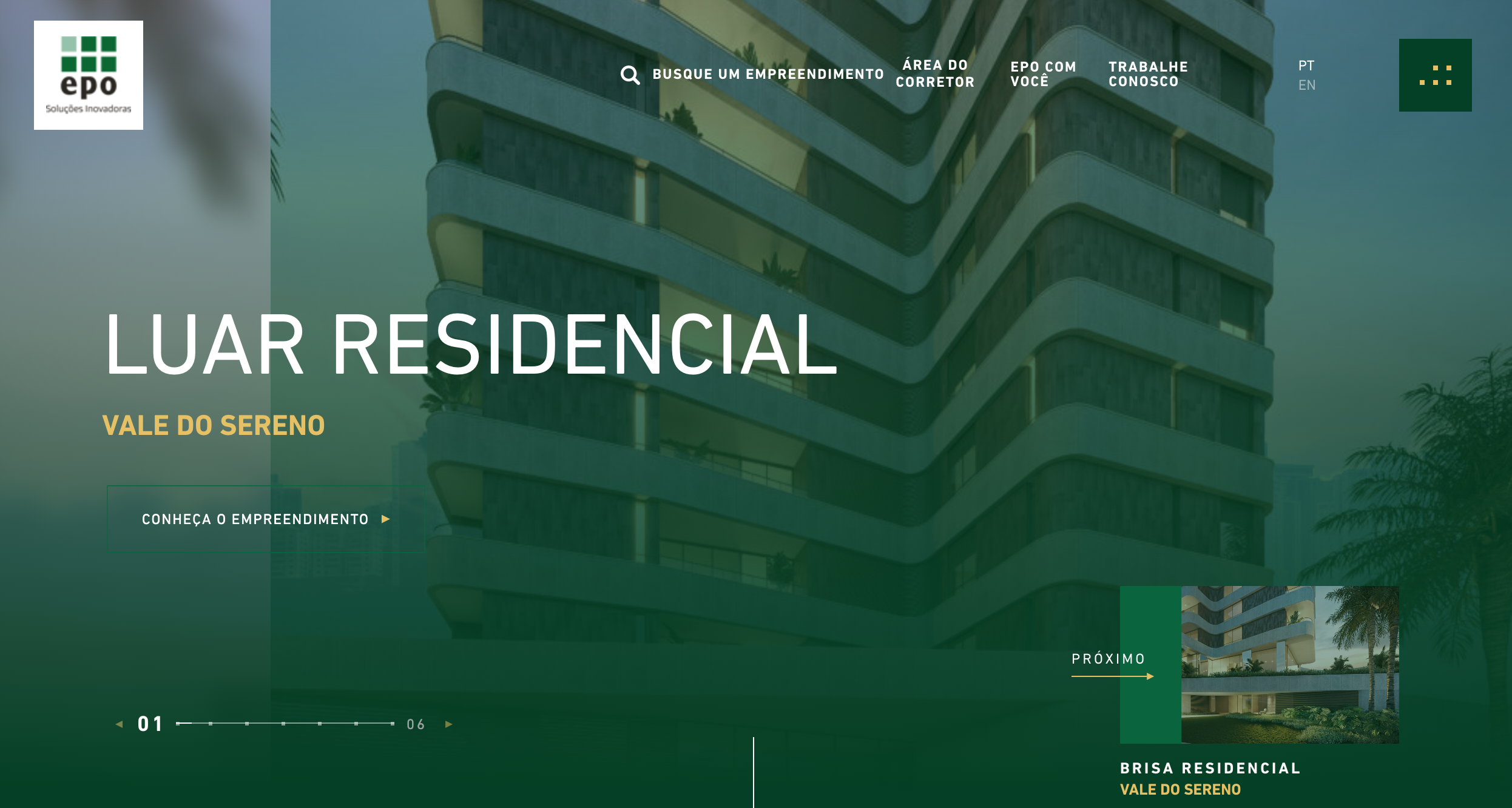 LUNA Residencial - Best Real Estate Website Designs