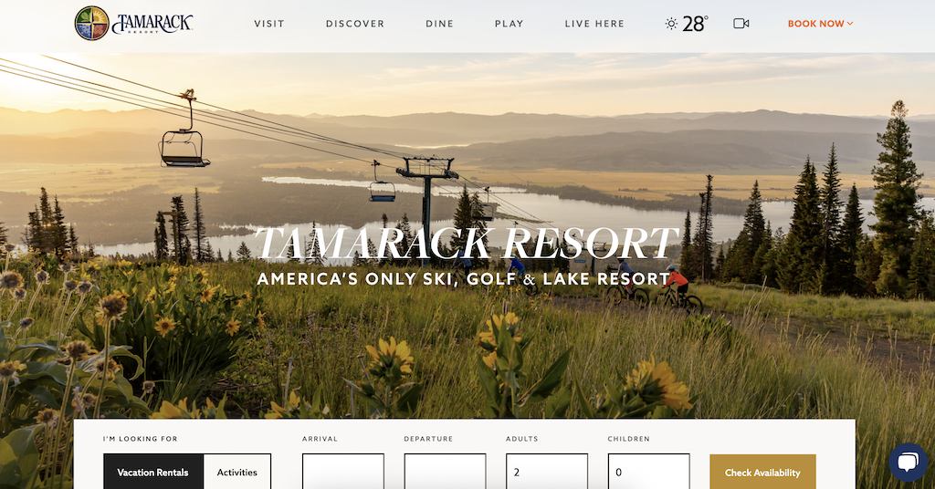 Tamarack Resort - inMotion Real Estate Media - Best Commercial Real Estate Website Designs