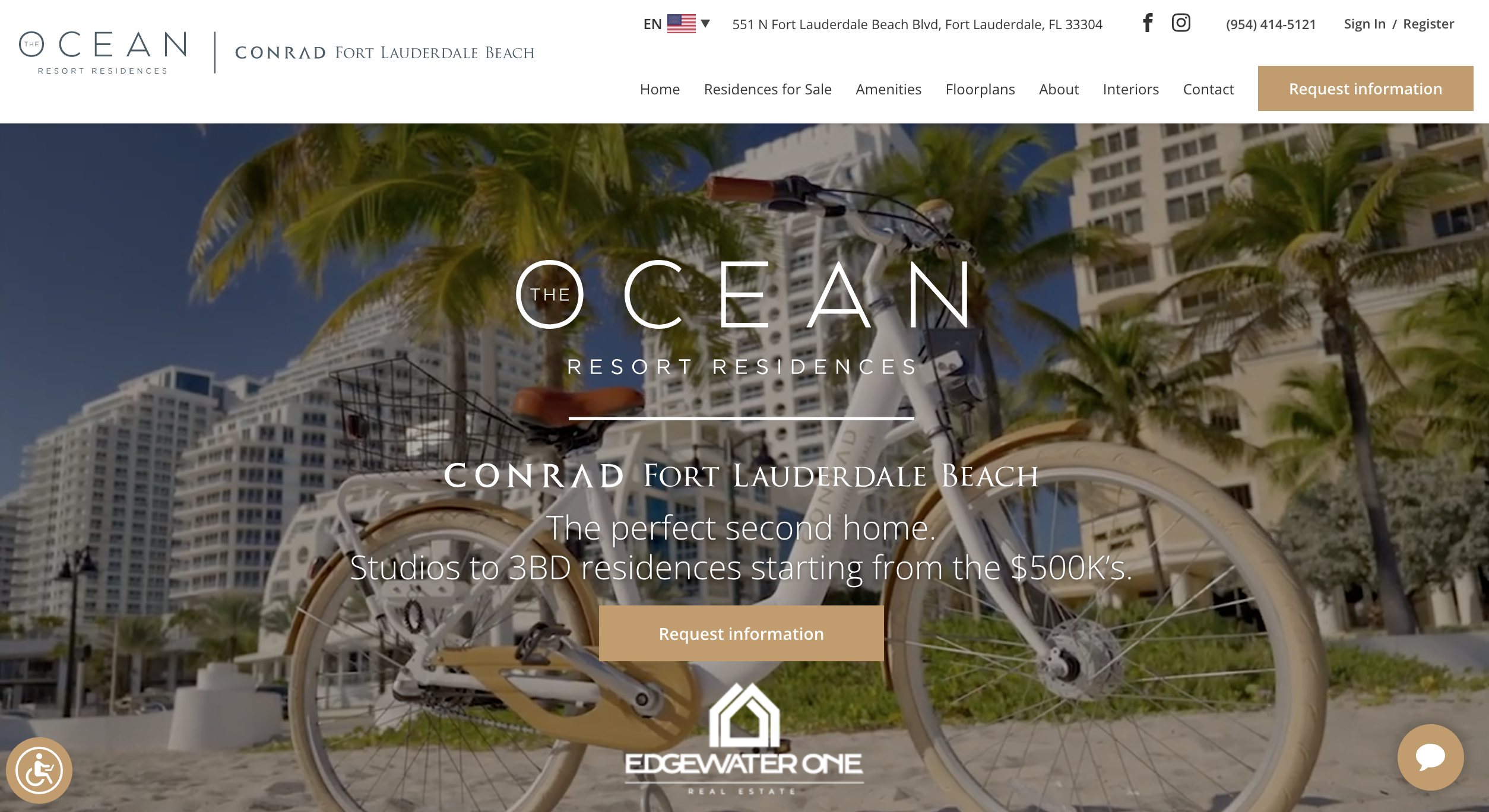 The Ocean Resort Residences - Best Real Estate Website Designs