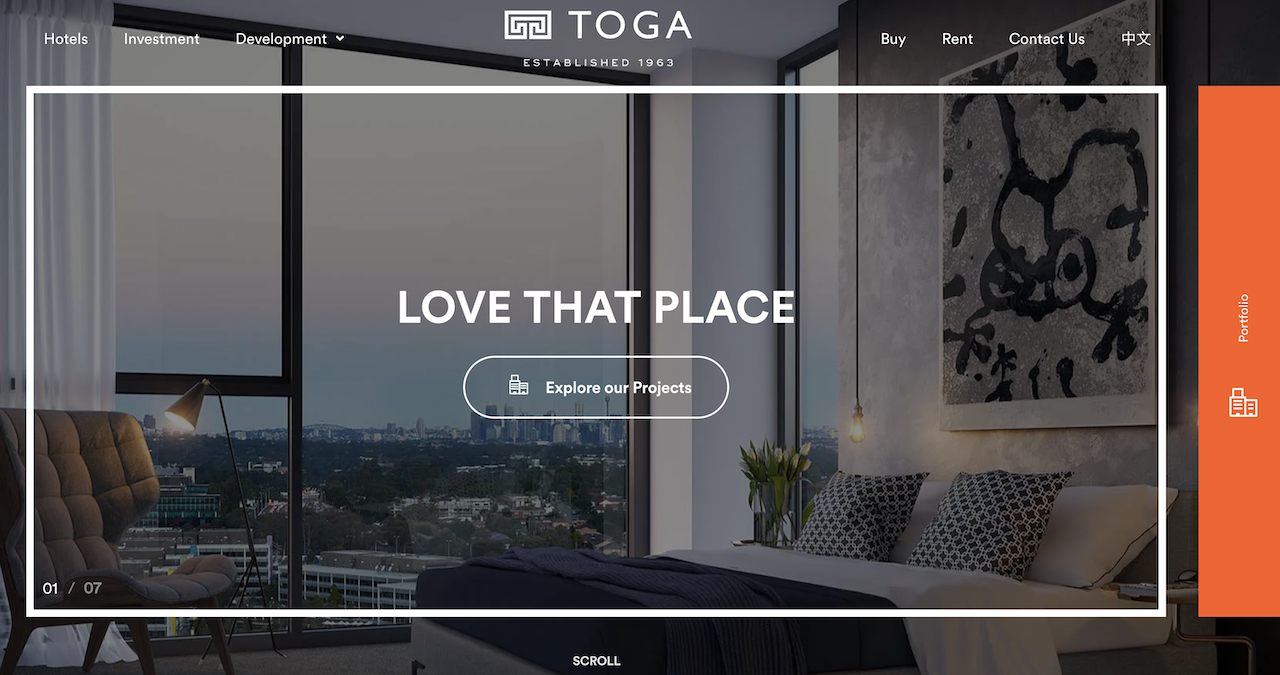 Toga Apartments - Best Commercial Real Estate Website Designs - inMotion Real Estate Media